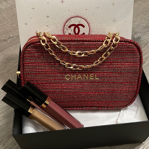 CHANEL Makeup Chanel Lipgloss Trio Set With Pouch Poshmark